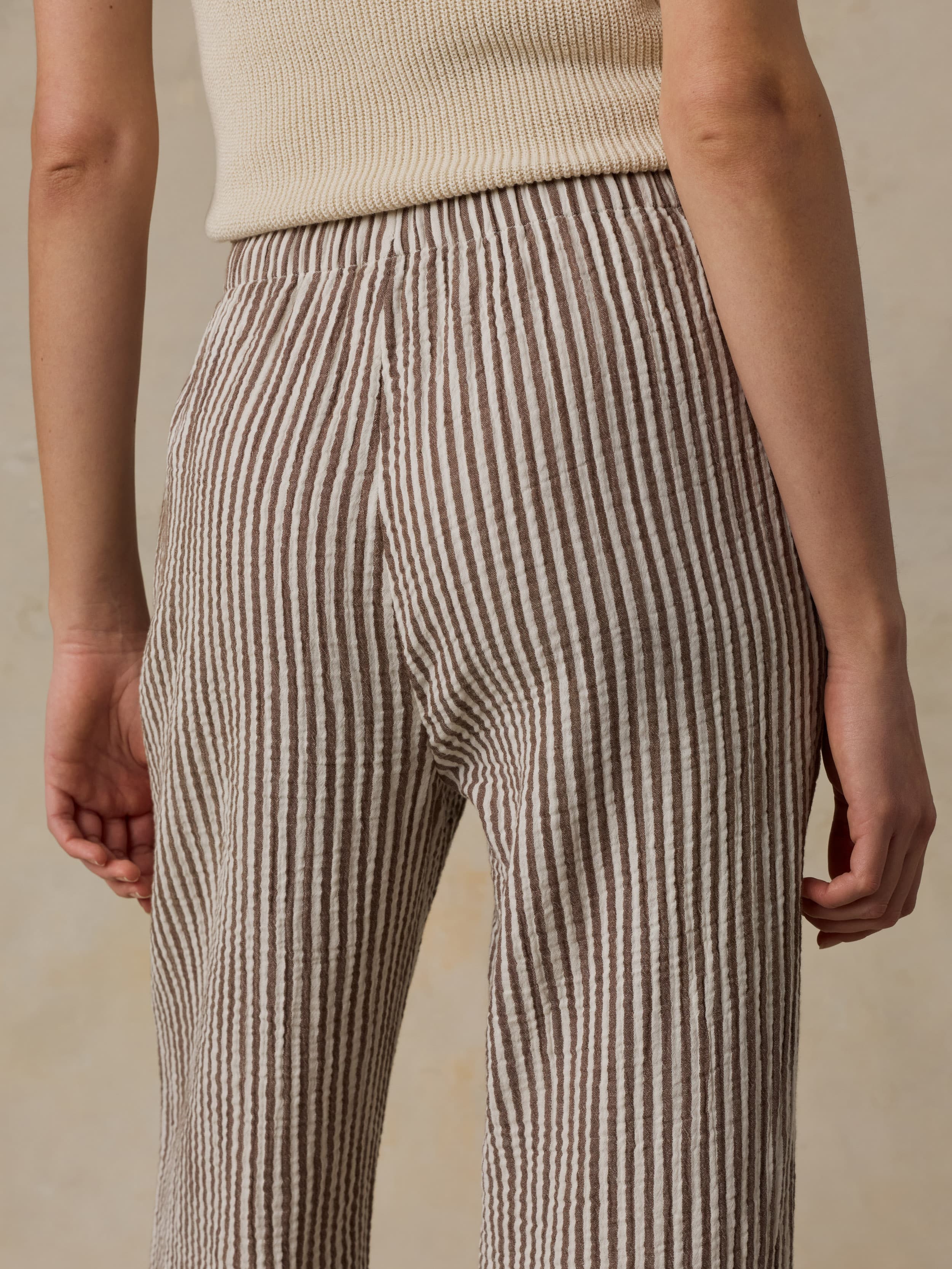 Dune Cotton Gauze Laidback Pant - Mocha Mist
