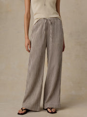 Dune Cotton Gauze Laidback Pant - Mocha Mist