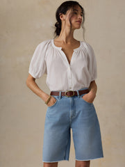 Boyfriend Denim Short - Bay Drift Wash