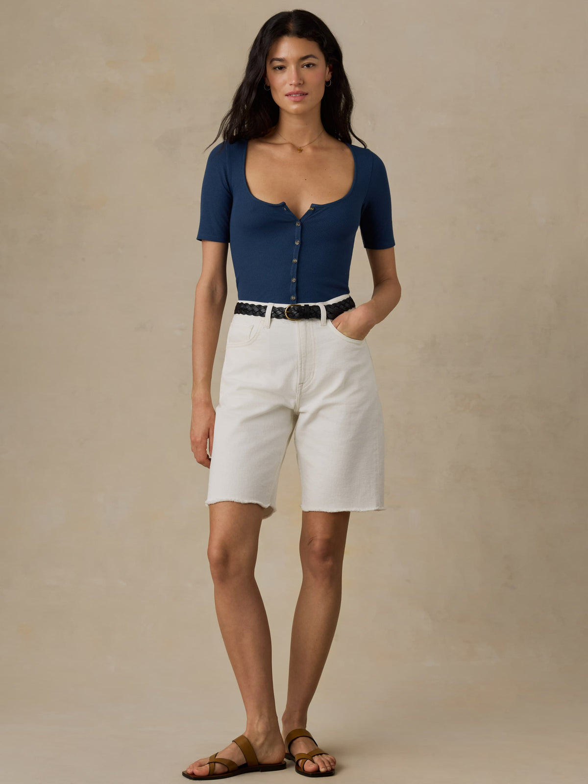 Boyfriend Denim Short - Whitebay Wash