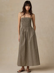 Coastal Poplin Lucia Dress - Bloom Trail Floral