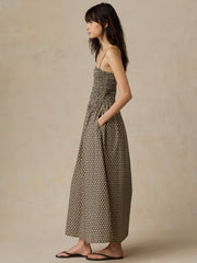 Coastal Poplin Lucia Dress - Bloom Trail Floral
