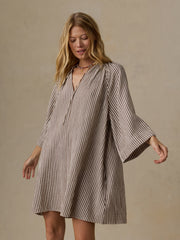 Dune Cotton Gauze Mina Dress - Mocha Mist