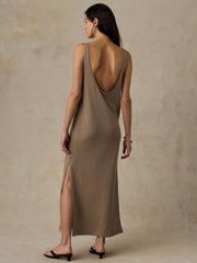 Cotton Hemp Tank Dress - Desert Husk