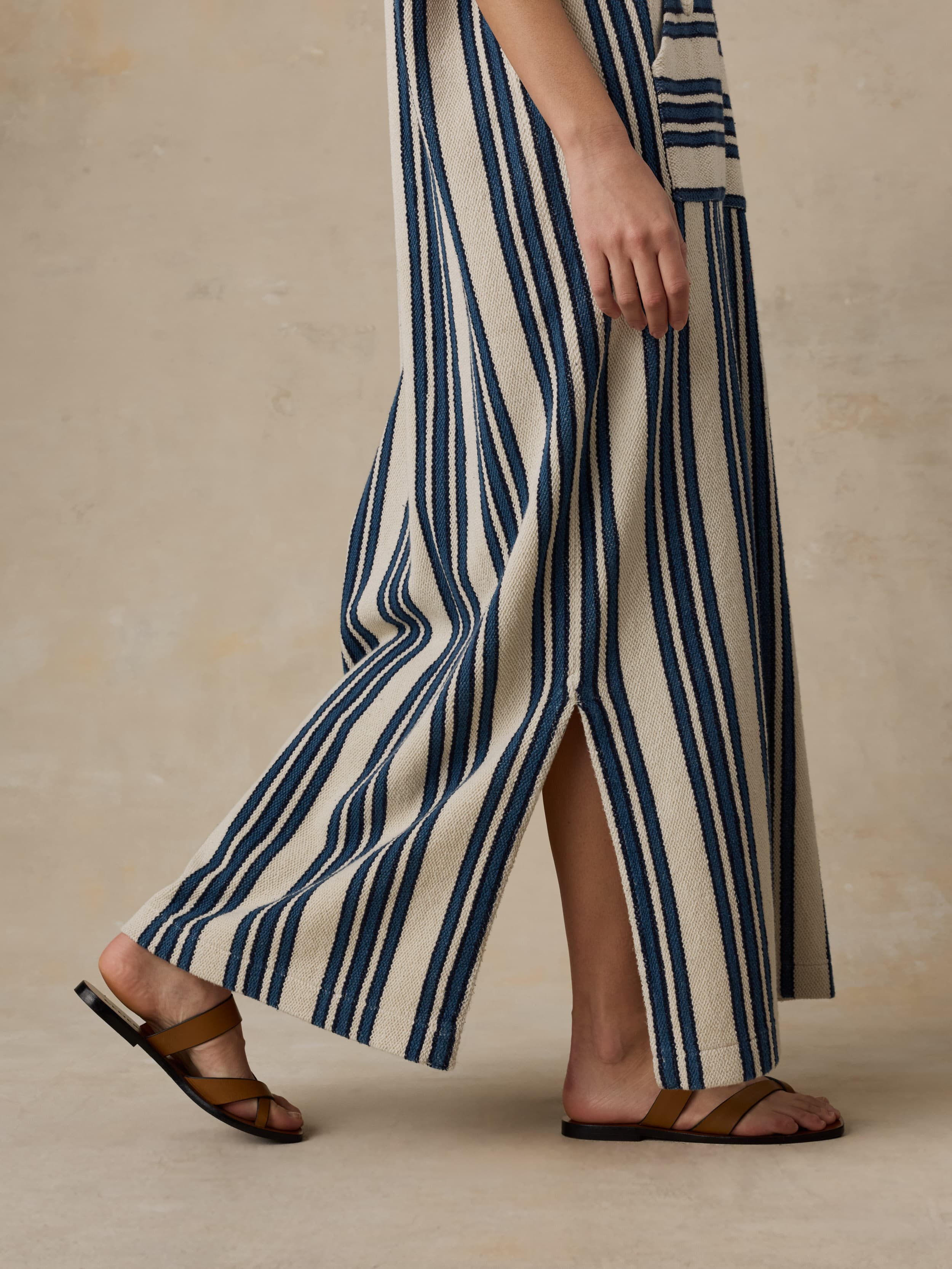 Baja Maxi Dress - Kingfisher Stripe