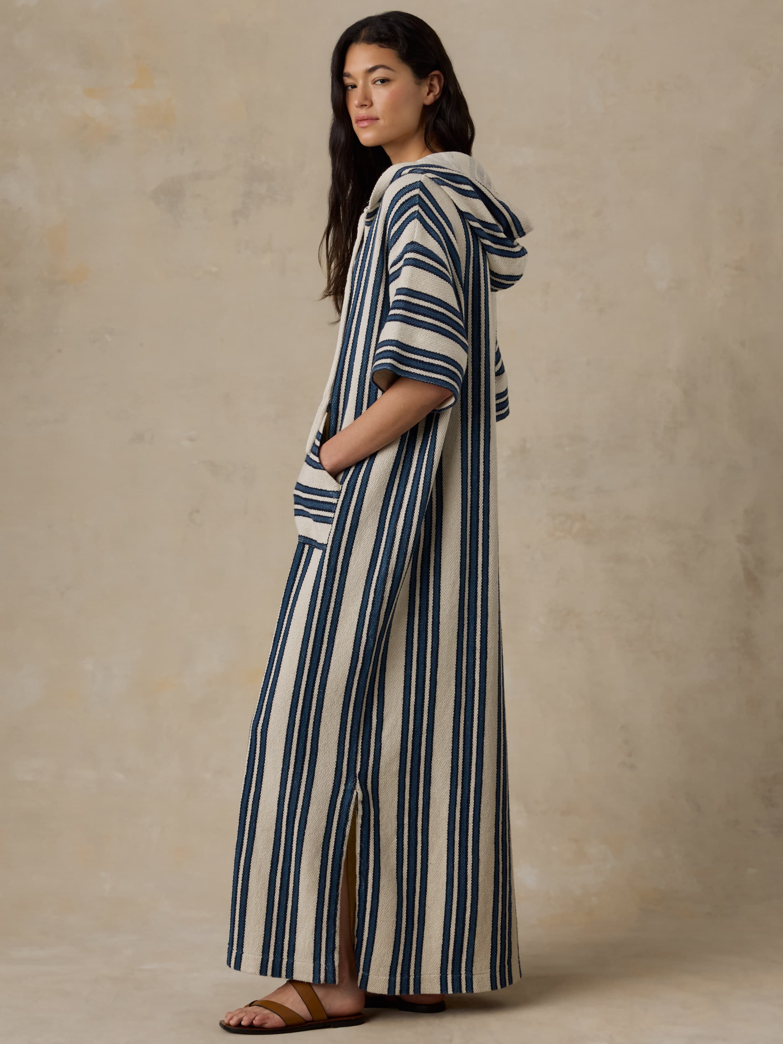 Baja Maxi Dress - Kingfisher Stripe