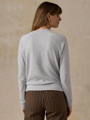 Faherty x Parks Project National Parks Sunwashed Organic Crewneck - Light Grey Heather