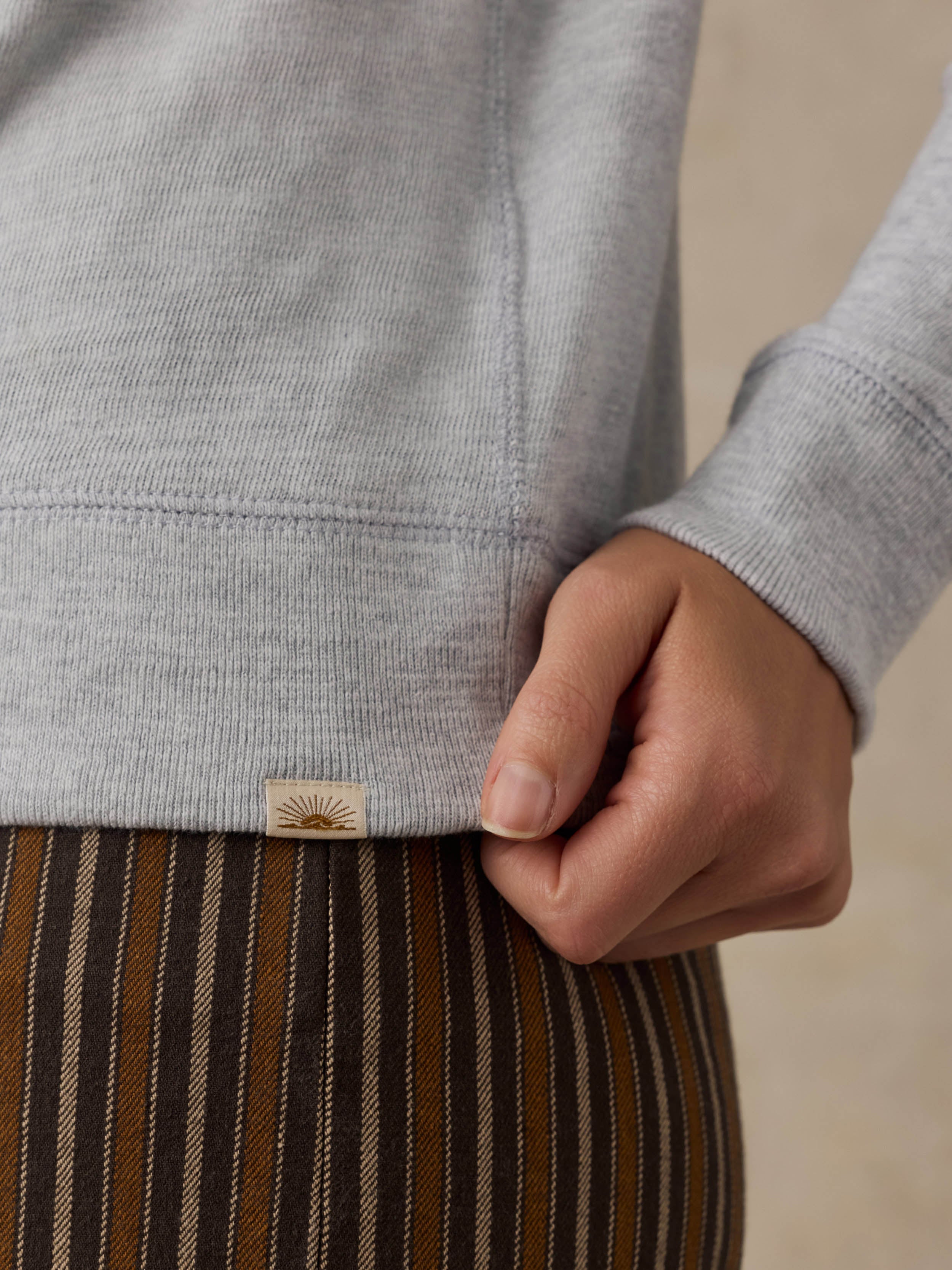 Faherty x Parks Project National Parks Sunwashed Organic Crewneck - Light Grey Heather