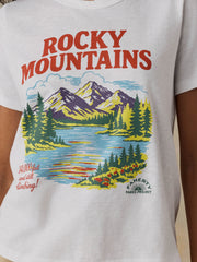 Faherty x Parks Project Rocky Mountains Sunwashed Regenerative Tee - White