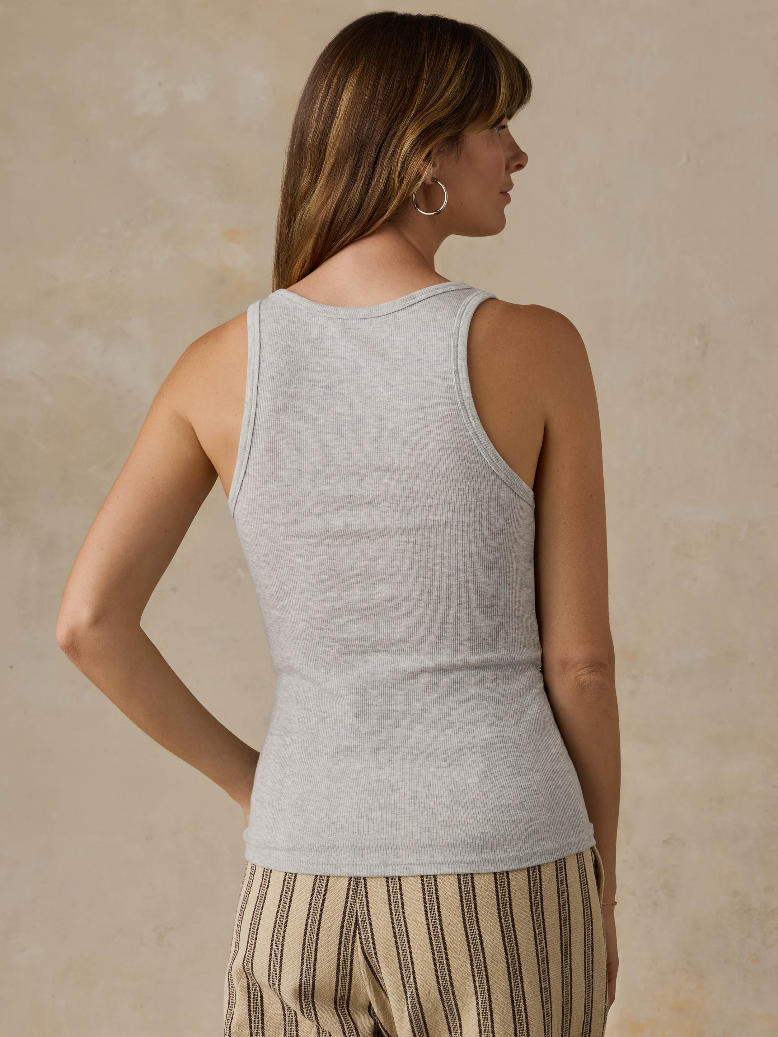 Featherweight Freestyle Tank - Light Grey Heather
