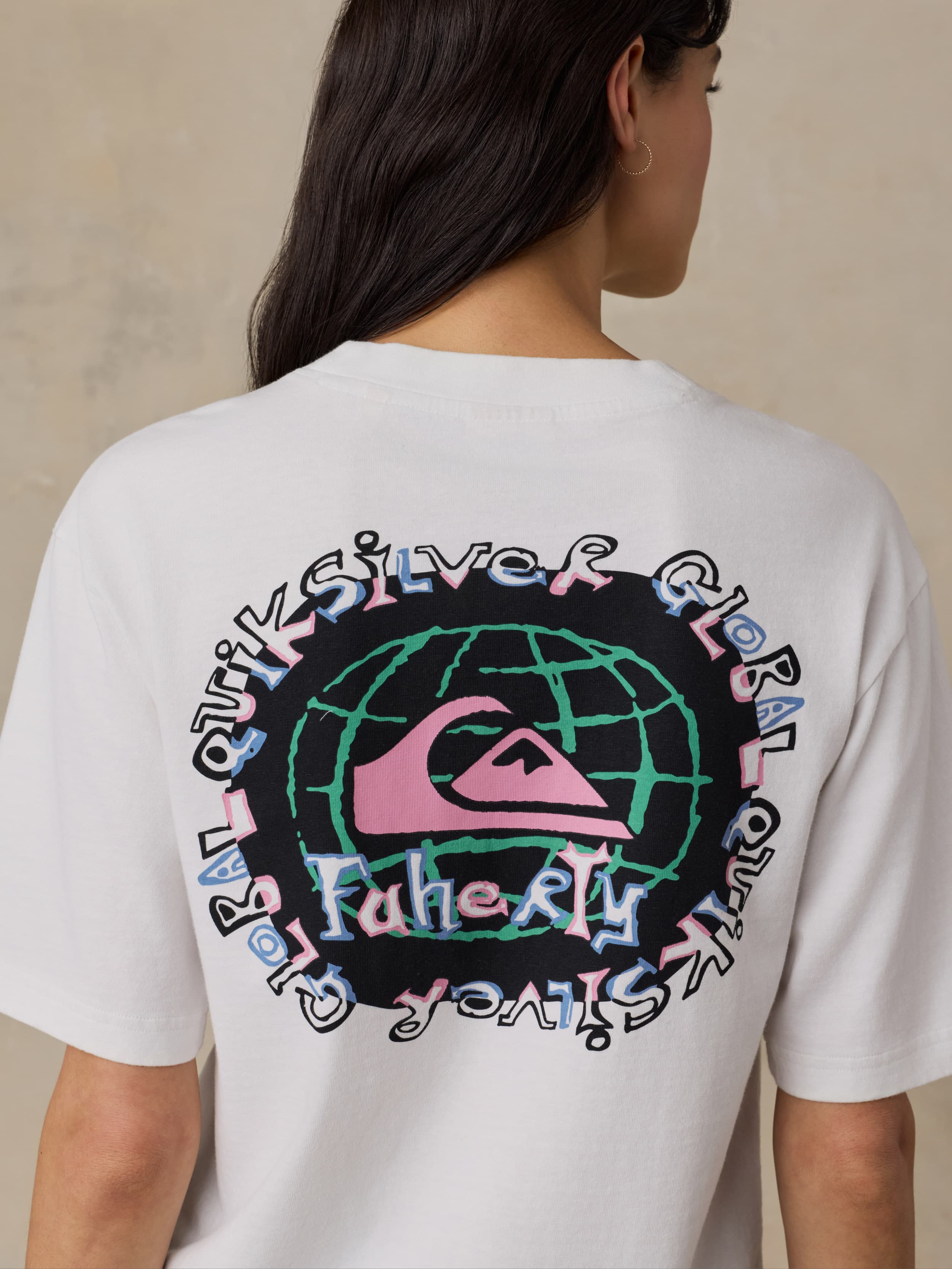 Faherty x Quiksilver Graphic Tee - White