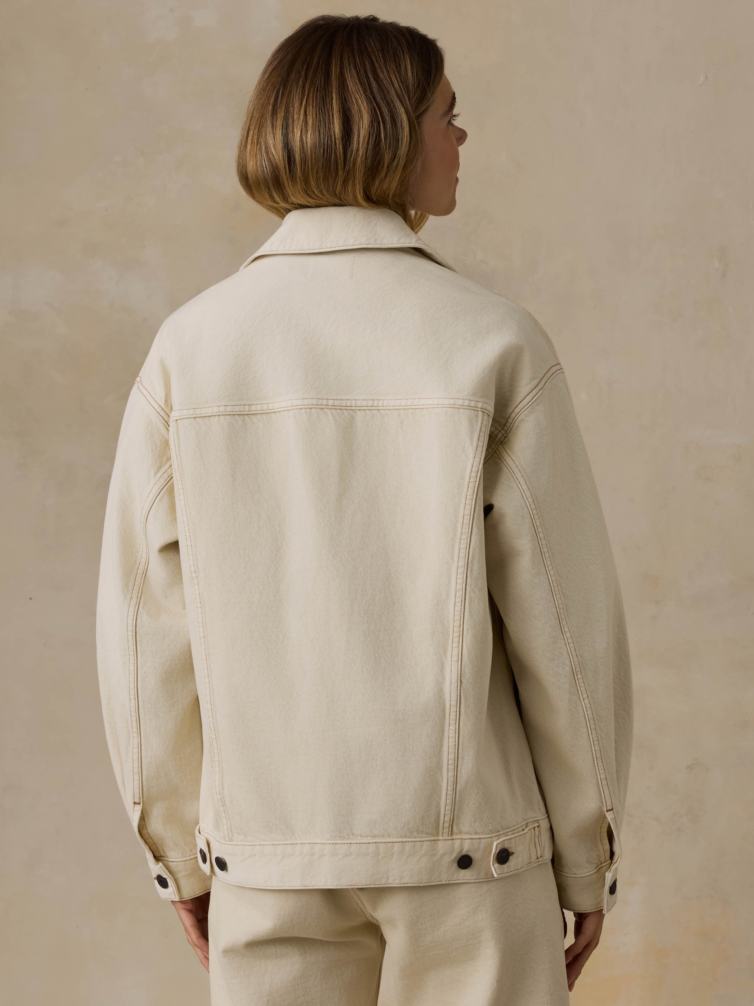 Driftwood Denim Jacket - Almond Milk