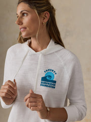 Faherty x Surfrider Sunwashed Organic Hoodie - White