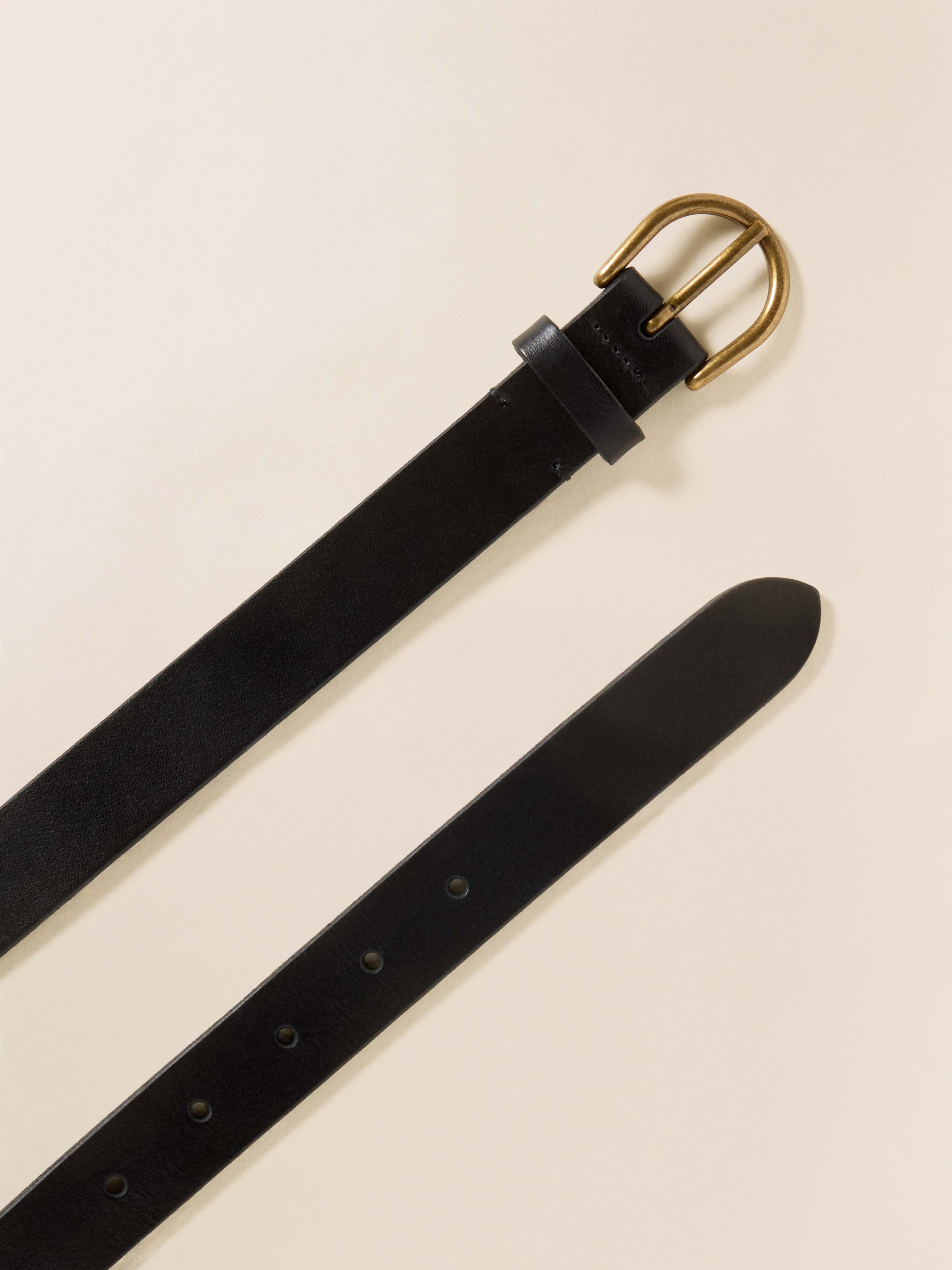 East End Leather Belt - Black